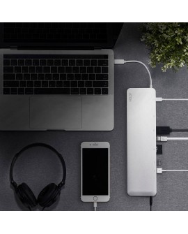 ATEN UH3234-AT stacja dokująca Przewodowa USB 3.2 Gen 1 (3.1 Gen 1) Type-C Srebrny