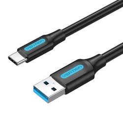 Kabel USB 3.0 A do USB-C Vention COZBG 1,5m czarny PVC