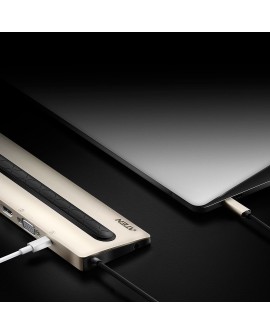 ATEN UH3237-AT stacja dokująca Przewodowa USB 3.2 Gen 1 (3.1 Gen 1) Type-C Czarny, Szary