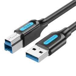 Kabel USB 3.0 A męski do USB-B męski Vention COOBD 0,5m czarny PVC