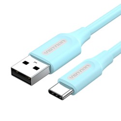 Kabel USB 2.0 A do USB-C 3A Vention COKSF 1m Jasnoniebieski