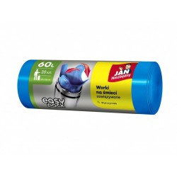 Worki JAN NIEZBĘDNY Easy-Pack niebieskie 60l 20 szt