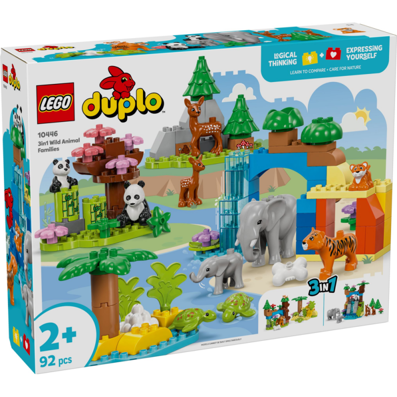 LEGO DUPLO Rodziny dzikich zwierząt 3 w 1 10446