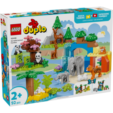 LEGO DUPLO Rodziny dzikich zwierząt 3 w 1 10446