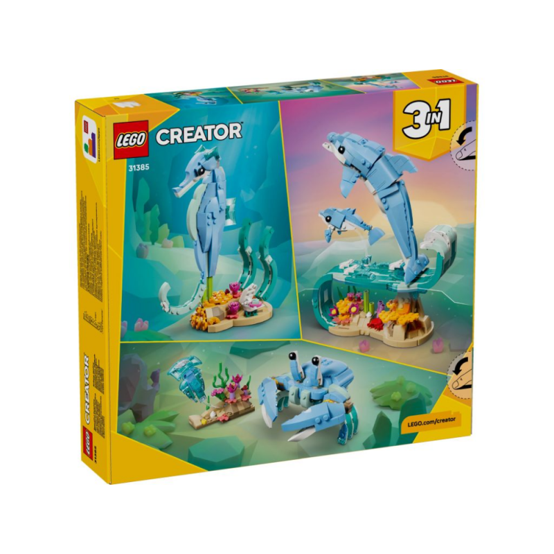 LEGO Creator 3w1 Zwierzęta morskie: piękny delfin 31385