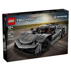 LEGO 42173 Technic - Szary hipersamochód Koenigsegg Jesko Absolut