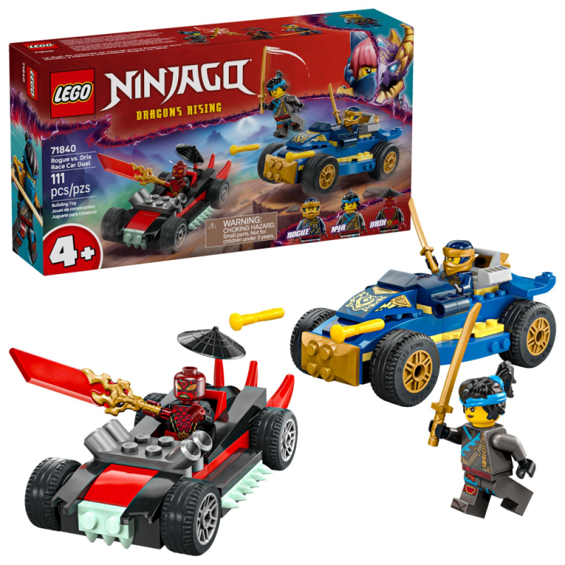 LEGO Ninjago Pojedynek wyścigowy Rogue kontra Drix 71840