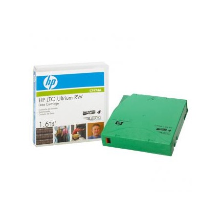 HP Ultrium LTO 4, 800/GB 1600 (1,6 TB)GB, zielona, C7974A, do archiwizacji danych