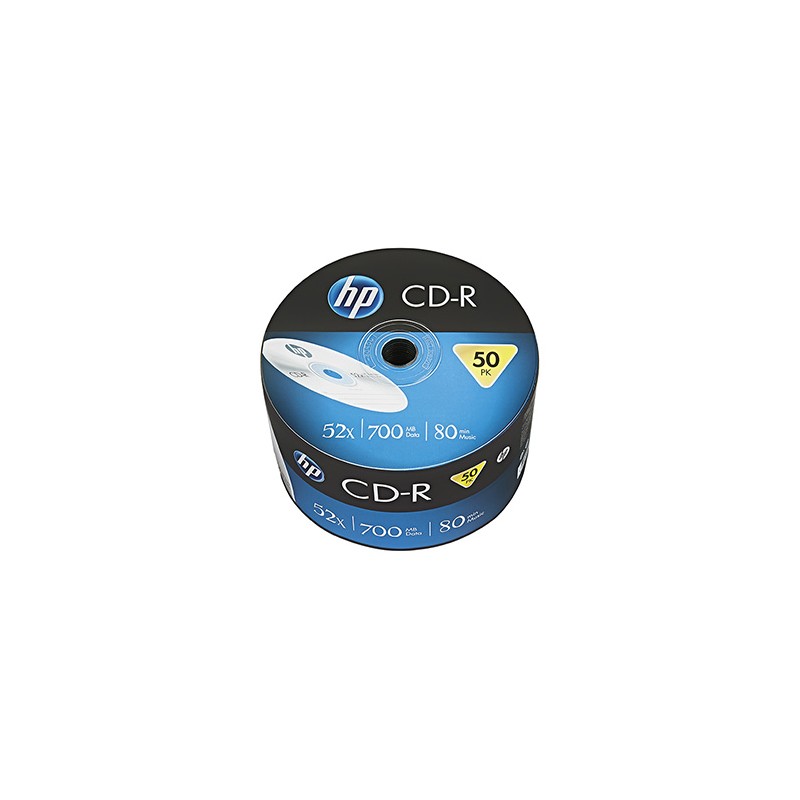 HP CD-R, CRE00070-3, 69300, 50-pack, 700MB, 52x, 80min., 12cm, bez możliwości nadruku, bulk, do archiwizacji danych