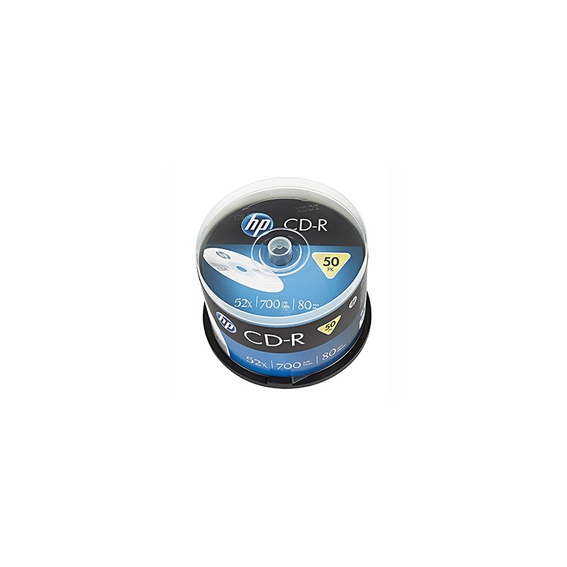 HP CD-R, CRE00017-3, 69307, 50-pack, 700MB, 52x, 80min., 12cm, bez możliwości nadruku, spindle, do archiwizacji danych