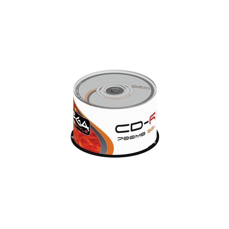 Omega Freestyle CD-R, OF50, 100, 700MB, 52x, 80min., 12cm, bez możliwości nadruku, cake box, Standard, do archiwizacji danych, E