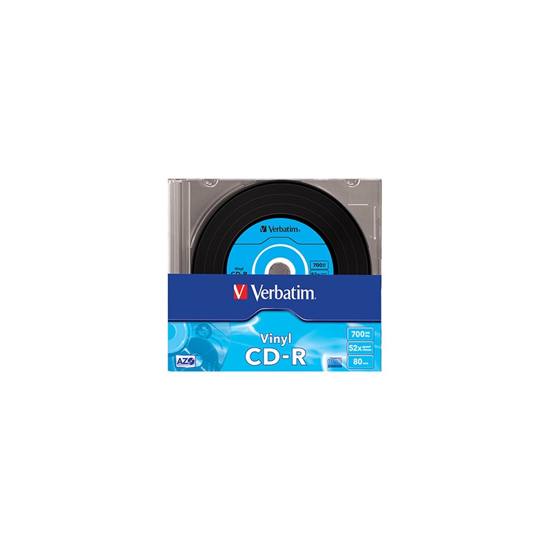Verbatim CD-R, 43426, 10-pack, 700MB, 52x, 80min., Winyl, slim box