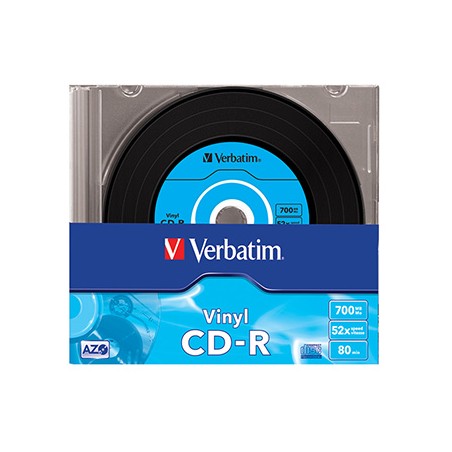 Verbatim CD-R, 43426, 10-pack, 700MB, 52x, 80min., Winyl, slim box