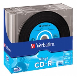Verbatim CD-R, 43426, 10-pack, 700MB, 52x, 80min., Winyl, slim box