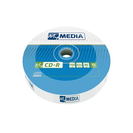 MyMedia CD-R, 69204, 10-pack, 700MB, 52x, 80min., 12cm, bez możliwości nadruku, wrap, Standard, do archiwizacji danych