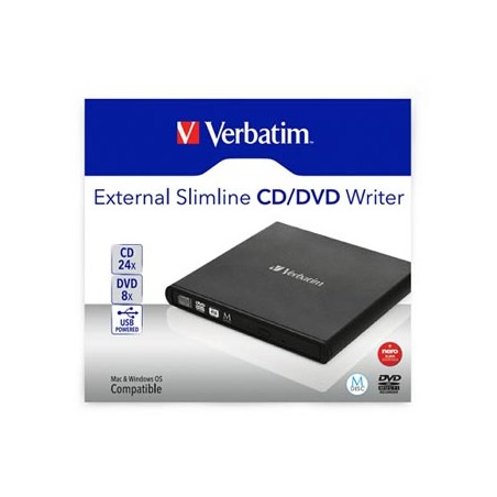 Verbatim 98938, Nagrywarka CD/DVD, szybkość CD(24x) DVD (8x) technologie MDISC (tm)