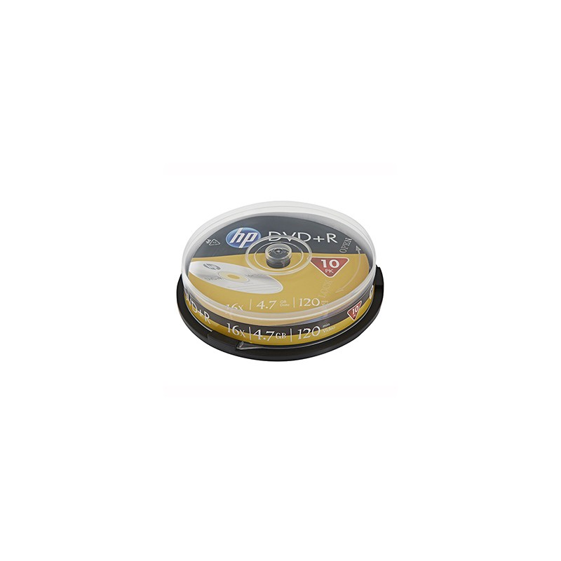 HP DVD-R, DME00026-3, 4.7GB, 16x, cake box, 10-pack, bez możliwości nadruku, 12cm, do archiwizacji danych