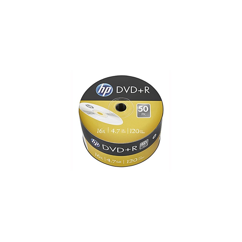 HP DVD+R, DRE00070-3, 69305, 4.7GB, 16x, bulk, 50-pack, bez możliwości nadruku, 12cm, do archiwizacji danych