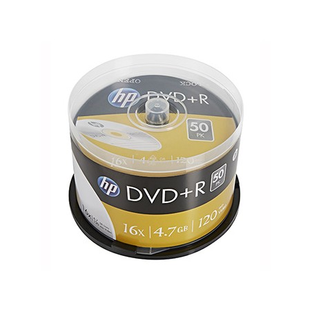 HP DVD+R, DRE00026-3, 69319, 4.7GB, 16x, spindle, 50-pack, bez możliwości nadruku, 12cm, do archiwizacji danych