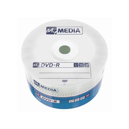 MyMedia DVD-R, 69200, 4.7GB, 16x, wrap, 50-pack, bez możliwości nadruku, 12cm, do archiwizacji danych