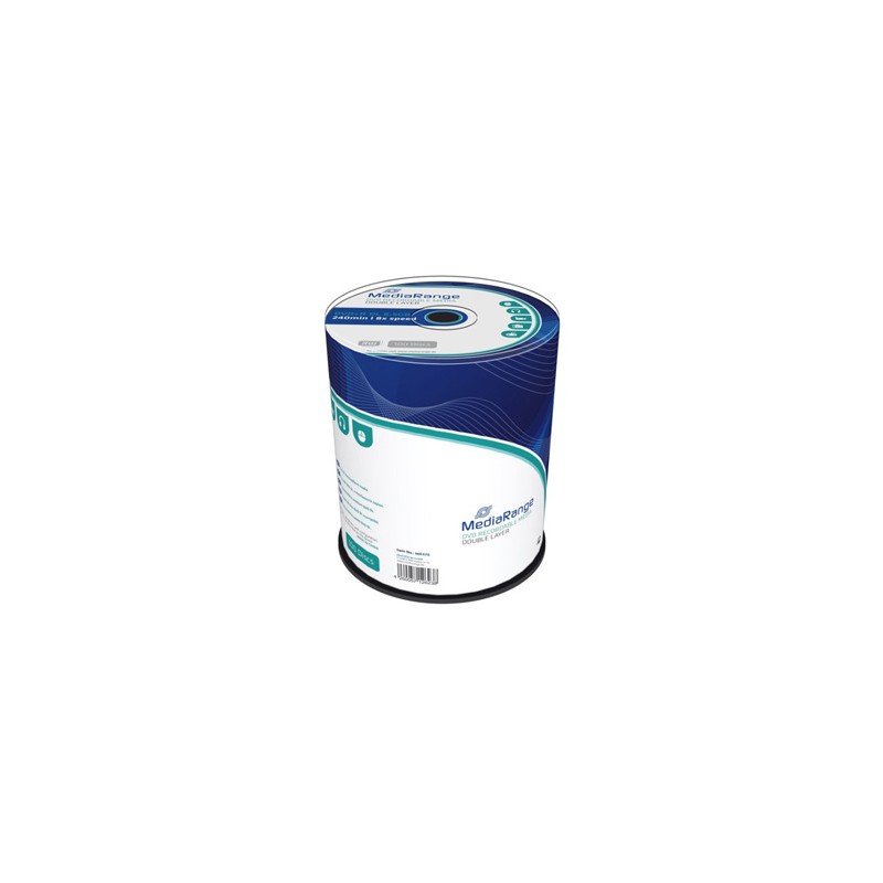 Mediarange DVD+R, MR470, 8.5GB, 8x, cake box, 100-pack, bez możliwości nadruku, 12cm, Double Layer, do archiwizacji danych