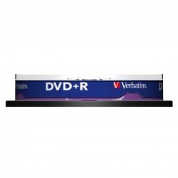 Verbatim DVD+R, Matt Silver, 43498, 4.7GB, 16x, spindle, 10-pack, bez możliwości nadruku, 12cm, do archiwizacji danych