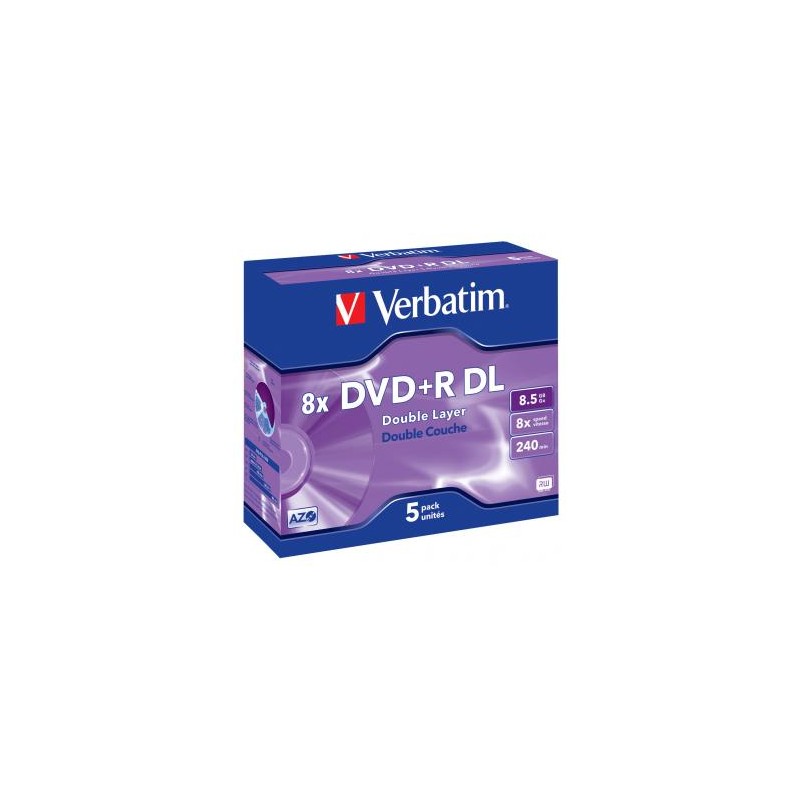 Verbatim DVD+R, DataLife PLUS, 43540, 8,5GB, 8x, jewel box, 1 KUS!!!, Scratch Resistant, Cena za 1 szt