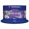Verbatim DVD+R DL, Double Layer Wide Inkjet Printable, 43703, 8.5GB, 8X, spindle, 50-pack, 12cm, do archiwizacji danych