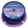 Verbatim DVD+R DL, Double Layer Matt Silver, 43757, 8.5GB, 8x, spindle, 25-pack, 12cm, do archiwizacji danych
