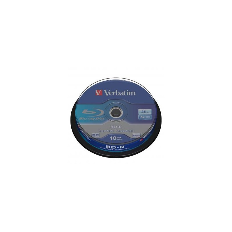 Verbatim BD-R, Single Layer 25GB, cake box, 43742, 6x, 10-pack, do archiwizacji danych