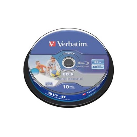 Verbatim BD-R SL, Hard Coat protective layer, 25GB, Pack Spindle, 43804, 6x, 10-pack, do archiwizacji danych