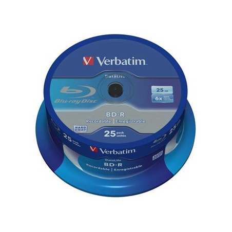 Verbatim BD-R, Single Layer 25GB, spindle, 43837, 6x, 25-pack