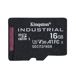 Kingston karta pamięci Industrial C10, 16GB, micro SDHC, SDCIT2/16GB, UHS-I U3 (Class 10), V30, A1, pSLC karta + adapter