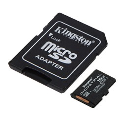 Kingston karta pamięci Industrial C10, 16GB, micro SDHC, SDCIT2/16GB, UHS-I U3 (Class 10), V30, A1, pSLC karta + adapter
