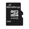 MediaRange Micro Secure Digital Card, 16GB, micro SDHC, MR958, UHS-I U1 (Class 10), z adapterm