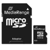 MediaRange Micro Secure Digital Card, 16GB, micro SDHC, MR958, UHS-I U1 (Class 10), z adapterm