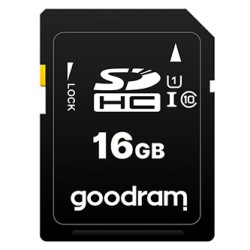 Goodram Karta pamięci Secure Digital Card, 16GB, SDHC, S1A0-0160R12, UHS-I U1 (Class 10)