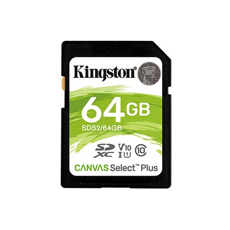Kingston karta Canvas Select Plus, 64GB, SDXC, SDC2/64GB, UHS-I U3 (Class 10), A1