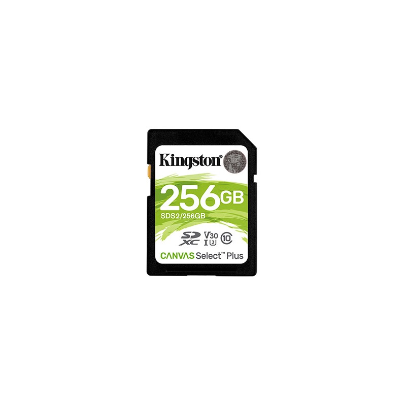 Kingston karta Canvas Select Plus, 256GB, SDXC, SDC2/256GB, UHS-I U3 (Class 10), A1