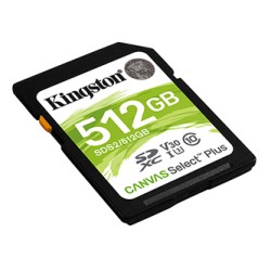 Kingston karta Canvas Select Plus, 512GB, SDXC, SDC2/512GB, UHS-I U3 (Class 10), A1
