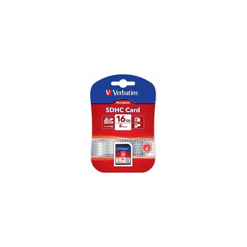 Verbatim Karta pamięci Secure Digital Card Premium U1, 16GB, SDHC, 43962, UHS-I U1 (Class 10)