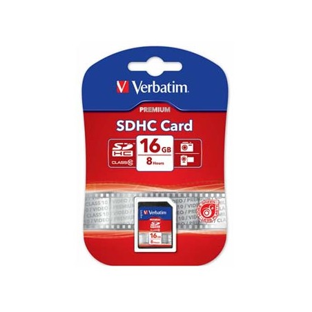 Verbatim Karta pamięci Secure Digital Card Premium U1, 16GB, SDHC, 43962, UHS-I U1 (Class 10)