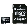 Verbatim Karta  pamięci Micro Secure Digital Card Premium, 16GB, micro SDHC, 44082, UHS-I U1 (Class 10), z adapterm