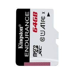 Kingston karta pamięci High-Endurance, 64GB, micro SDHC, SDCE/64GB, UHS-I U1 (Class 10), A1