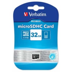 Verbatim Karta pamięci Micro Secure Digital Card Premium, 32GB, micro SDHC, 44013, UHS-I U1 (Class 10)