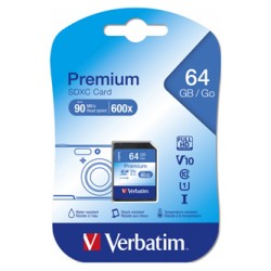 Verbatim microSDXC Flash Card, 64GB, SDXC, 44024, do archiwizacji danych