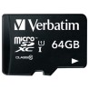 Verbatim Karta  pamięci Micro Secure Digital Card Premium, 64GB, micro SDXC, 44084, UHS-I U1 (Class 10), z adapterm