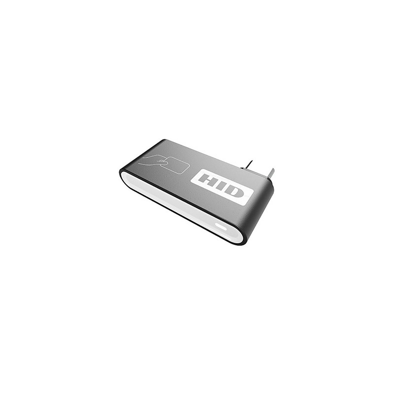 Omnikey czytnik USB-C, RDU55200-00-000000, karty chipowe, zewnętrzny, czarny / srebrny, Złącze USB-C