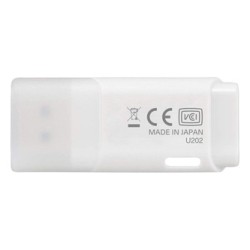 Kioxia USB flash disk, USB 2.0, 64GB, Hayabusa U202, Hayabusa U202, biały, LU202W064GG4