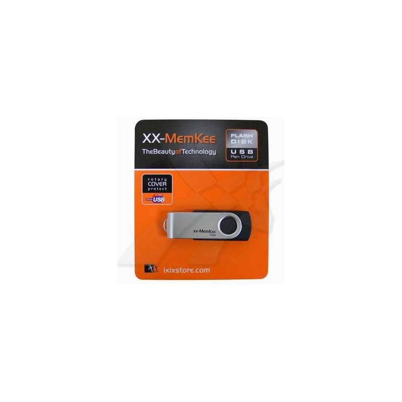 XX Flash USB flash disk, USB 2.0, 1GB, czarno-srebrny, do wywracania